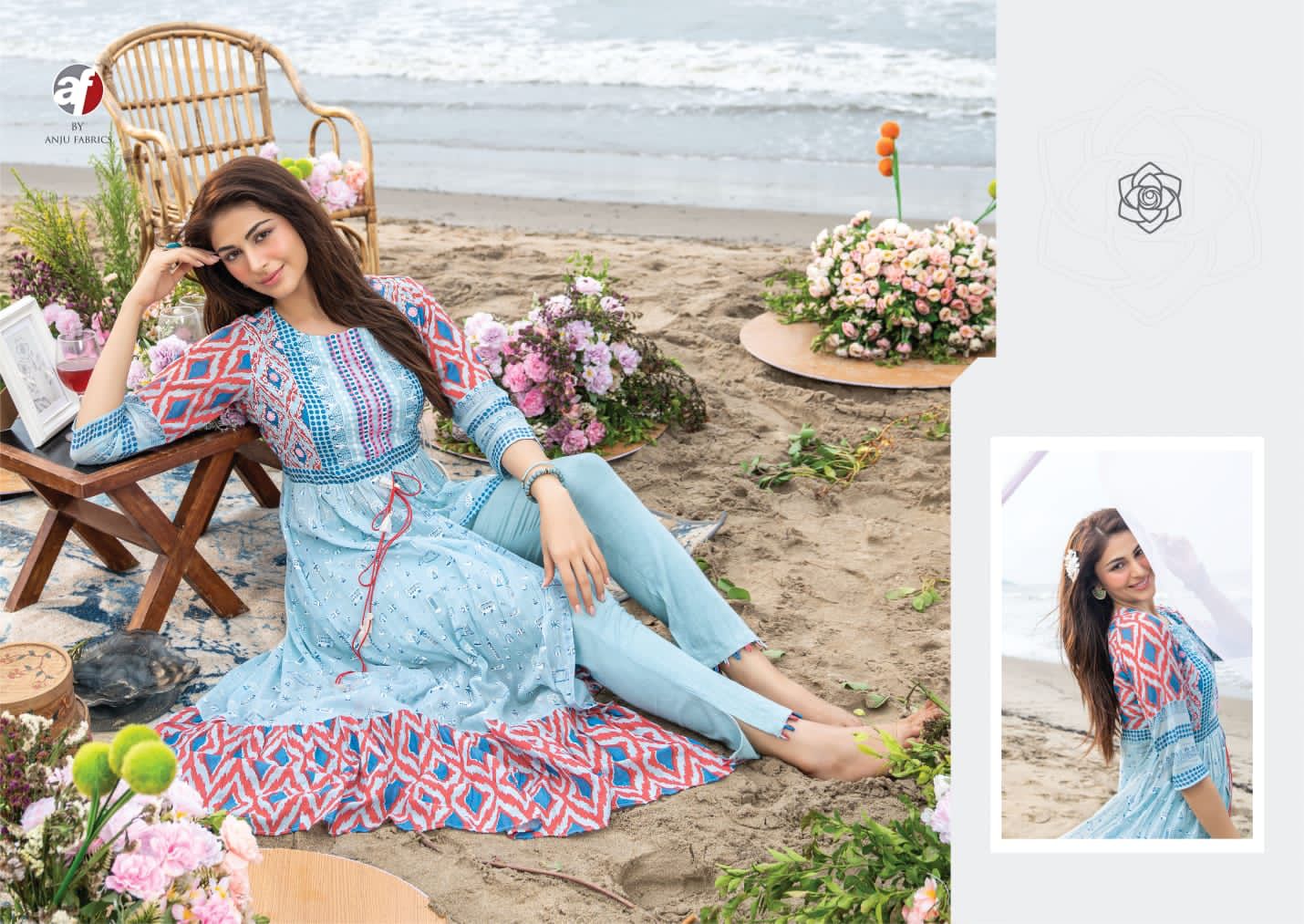 Breezy New Exclusive Party Wear Stylish Designer Kurti With Bottom Collection